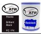 Preview: Mazda, Brilliant Black, PZ / PX: 500ml Lackdose, von ATW Autoteile West.